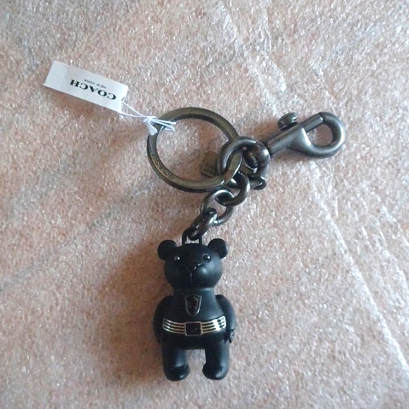 COACH Marvel Black Panther Bear Bag Charm, NWT - Picture 2 of 7